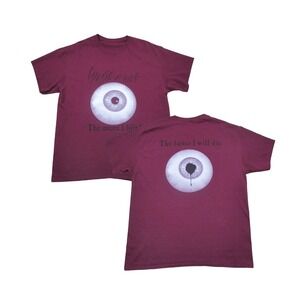 Waste of Wine Eyeball T Shirt Size (L) The More I Blink The Faster I Will Die